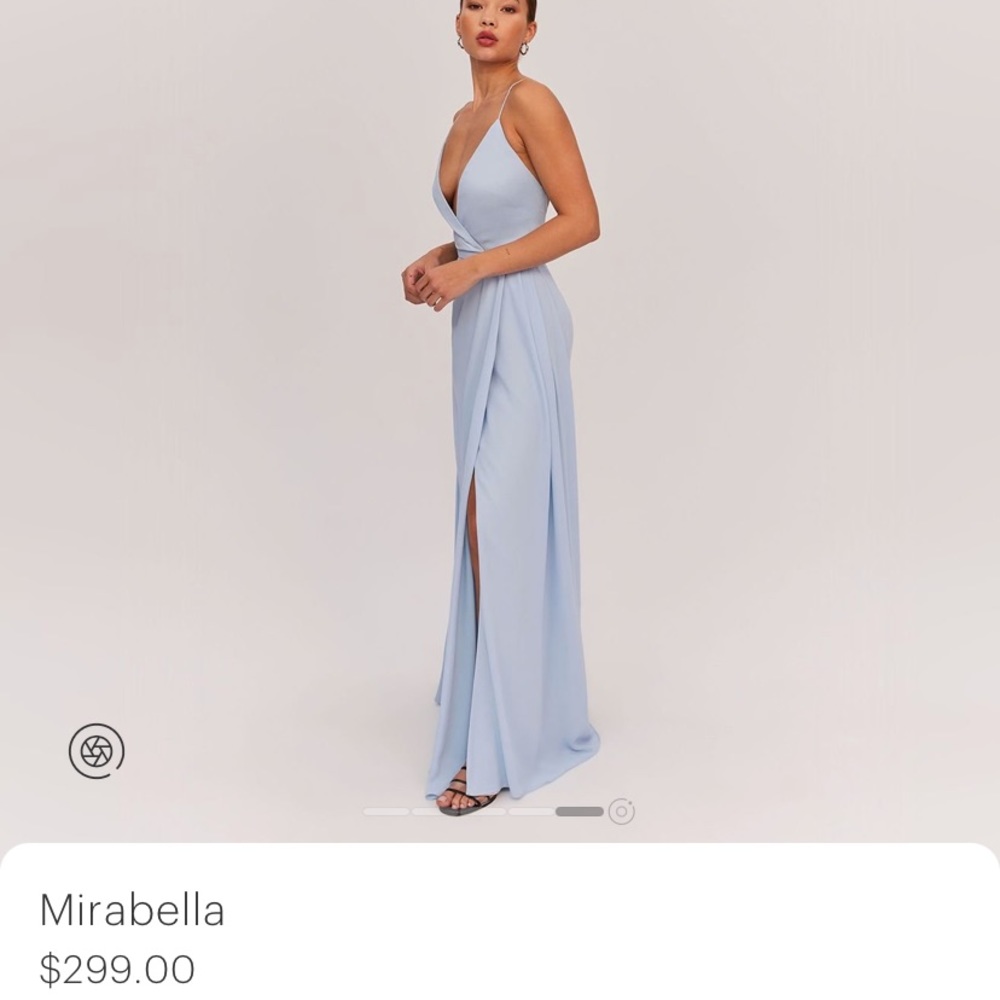 NWOT fame and partners pale blue dress